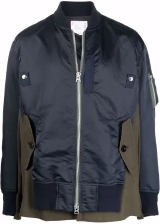 Sacai бомбер со вставками