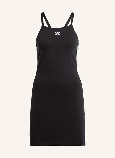 Платье из джерси Adidas Originals, черный