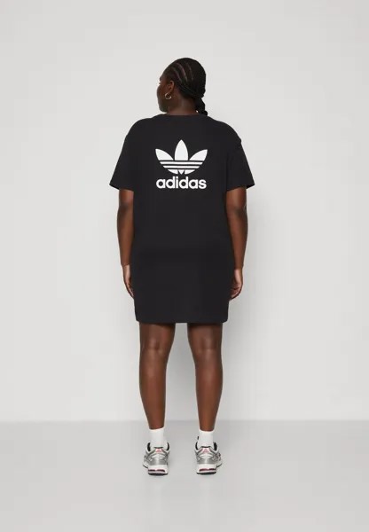 Платье из джерси TREFOIL DRESS adidas Originals, цвет black
