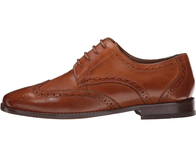 Оксфорды Montinaro Wingtip Oxford Florsheim, седло тан гладкий
