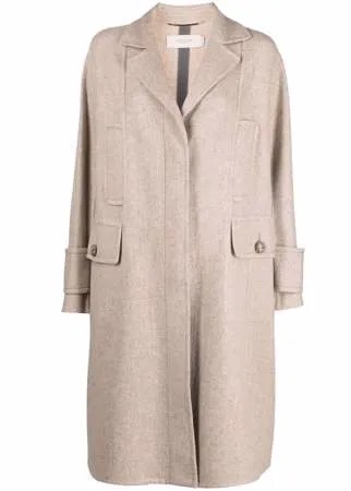 Agnona однобортное пальто с карманами