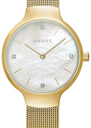 Fashion наручные  женские часы Obaku V241LXGWMG. Коллекция Mesh