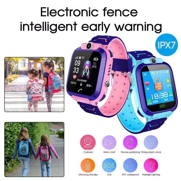 Детские Смарт-часы с камерой, SIM-картой, GSM, экстренным вызовом, телефон, подарок для мальчиков и девочек, Великобритания