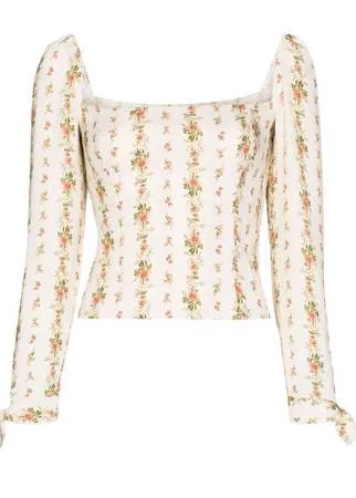Reformation блузка Ariana с цветочным принтом