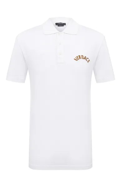 Хлопковое поло Versace