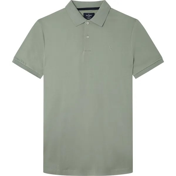 Поло с коротким рукавом Hackett Pima Cotton, зеленый