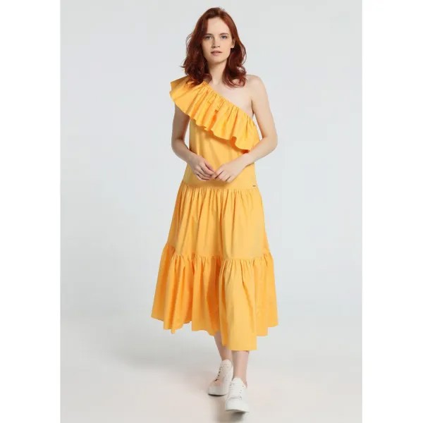 Платье миди Victorio & Lucchino 134689-3593-738 Short Sleeve, желтый