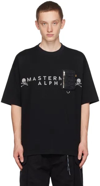 Черная футболка Alpha Industries Edition MASTERMIND WORLD