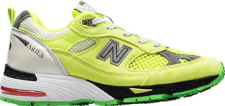 Кроссовки New Balance Aries x Wmns 991 Made in England 'Neon Yellow', желтый