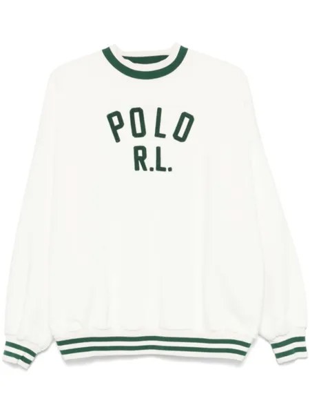 Polo Ralph Lauren толстовка с тисненым логотипом, белый