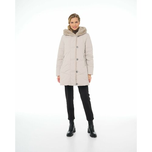 Куртка DIXI COAT, размер 34, бежевый