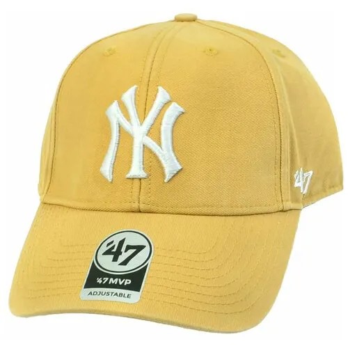 Бейсболка классическая с изогнутым козырьком '47 Brand LEGEND MVP New York Yankees GWMVP17GWS (OS горчичный)