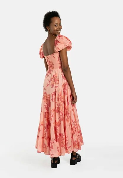 Платье из джерси SHORT SLEEVE SUNDRENCHED Free People, розовый