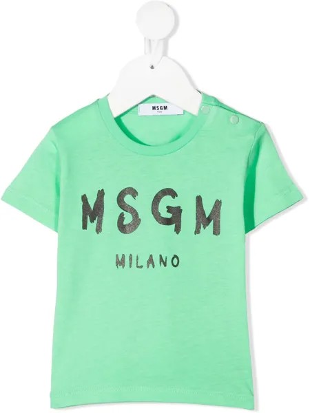 MSGM Kids футболка с логотипом