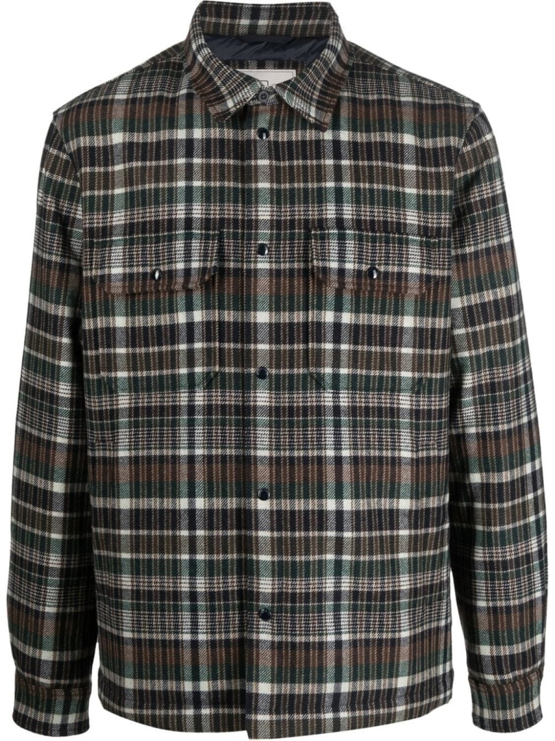 Woolrich куртка-рубашка в клетку, зеленый
