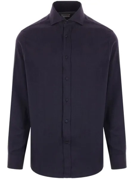 Brunello Cucinelli застегнутая рубашка, синий
