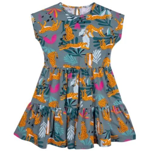 Платье BOSSA NOVA 134Л21-171 для девочки, цвет графитовый, размер 104