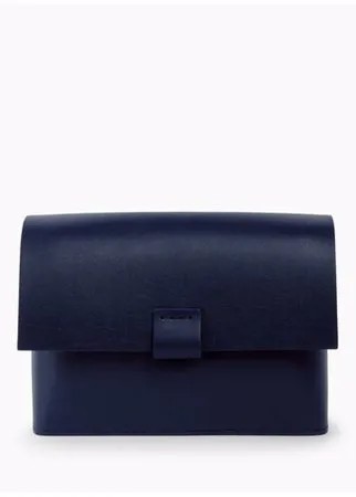 Divalli Женская кожаная поясная сумка синяя A004 sapphire Divalli