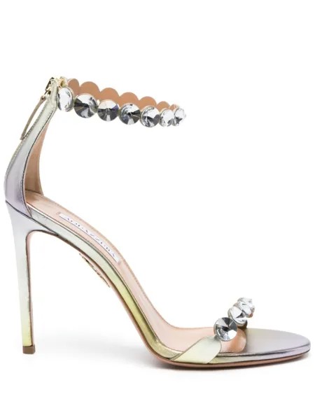 Aquazzura босоножки Maxi-Tequila 105, желтый