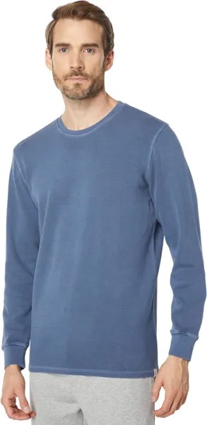 Футболка The Normal Brand Vintage Thermal Long Sleeve Crew, цвет Vintage Blue