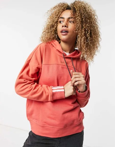 Худи кораллового цвета с логотипом adidas Originals RYV-Оранжевый цвет