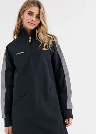 Спортивное платье с высоким воротом и светоотражающими вставками Ellesse-Черный