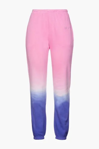 Спортивные брюки Ecosoft из органического хлопка, окрашенные в технике тай-дай, из флиса. Wsly, розовый