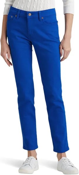 Джинсы Mid-Rise Straight Ankle Jeans in Blue Saturn Wash LAUREN Ralph Lauren, цвет Blue Saturn Wash