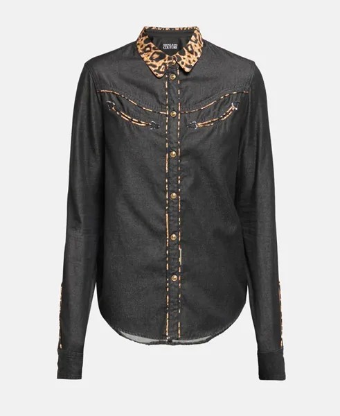 Джинсовая блузка Versace Jeans Couture, черный