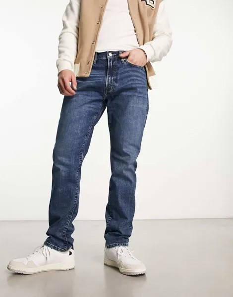 Аутентичные синие джинсы узкого кроя Abercrombie & Fitch