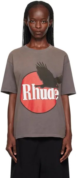 Серая футболка с орлом Rhude