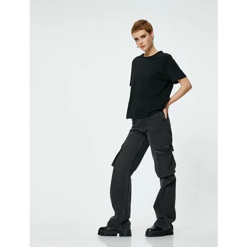 Футболка KOTON, размер XS, черный