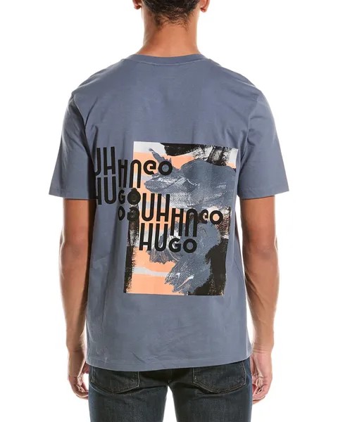 HUGO Футболка с логотипом Hugo Boss Hugo Hugo Boss, синий