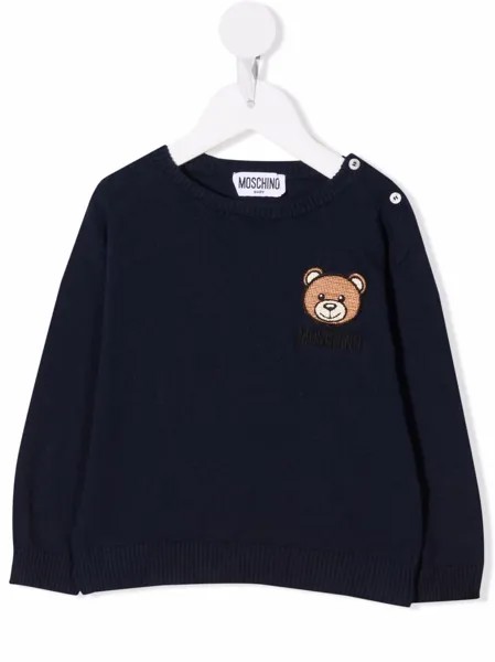 Moschino Kids джемпер с нашивкой-логотипом