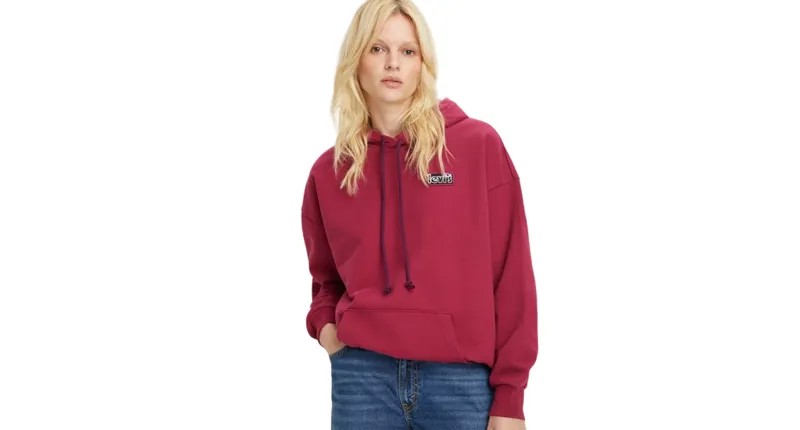Худи женское Levi's A0985-0002 красное M