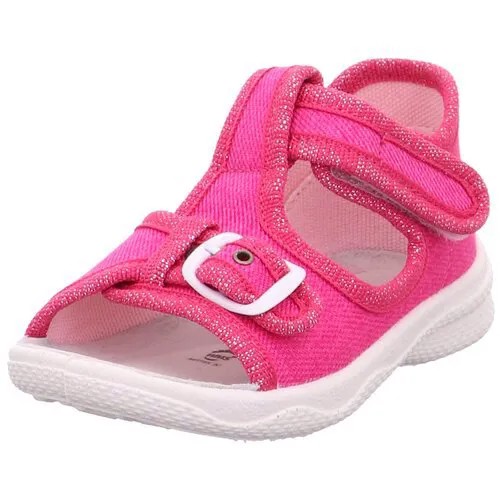 Туфли летние открытые SUPERFIT, для девочек, цвет Розовый, размер 25