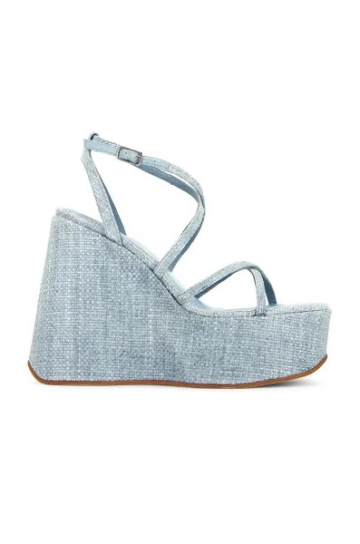 Сандалии Jeffrey Campbell Oliana Platform, цвет Blue Woven