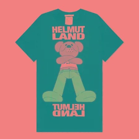 Мужская футболка Helmut Lang Helmut Land Mascot Standard, цвет чёрный, размер XL