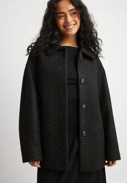 Короткое пальто NA-KD, цвет black