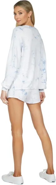 Топ Michael Lauren Chicago Marbled 100% Cotton Drop Shoulder Henley, цвет Blue Marble
