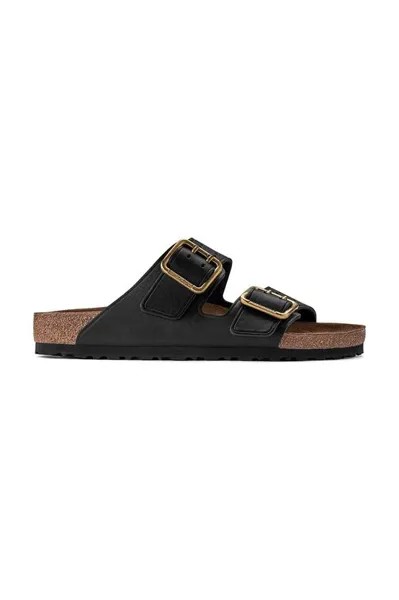 Кожаные шлепанцы Arizona Bold Gap Birkenstock, черный