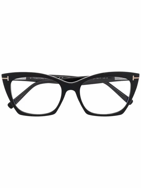 TOM FORD Eyewear солнцезащитные очки в оправе 'кошачий глаз' с логотипом