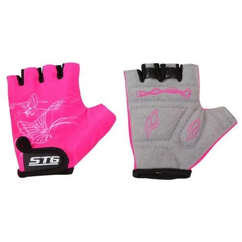 Перчатки STG, размер s, розовый, черный