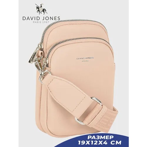 Сумка кросс-боди DAVID JONES, розовый