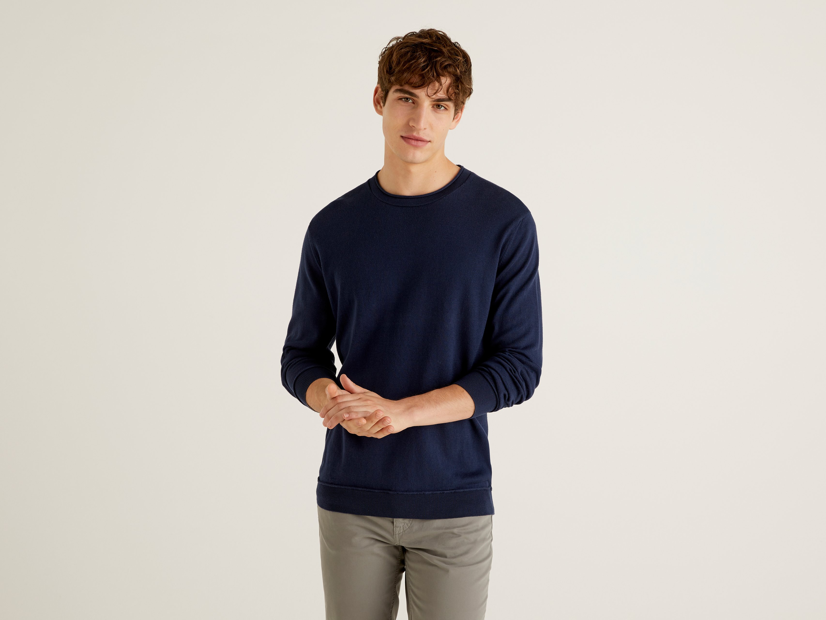 Джемпер мужской United Colors of Benetton 21A_102CU1P16 синий M