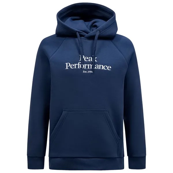 Толстовка с капюшоном Peak Performance Original Hood, цвет Blue Shadow/Offwhite