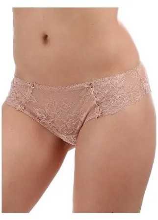 Трусы бразильяна Dimanche lingerie, заниженная посадка, с ластовицей, размер 5, белый