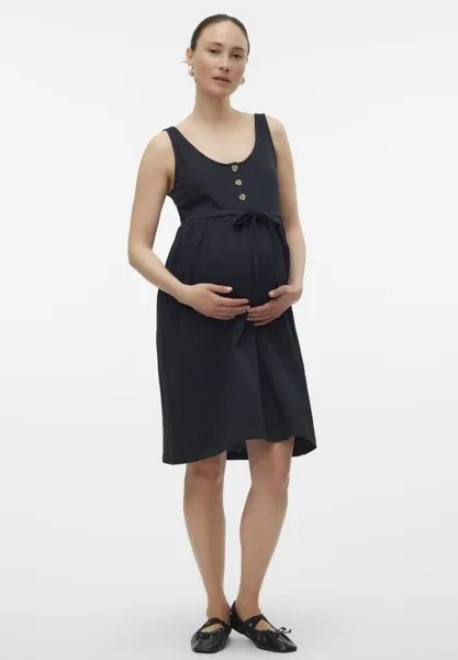 Платье из джерси Mlevi Lia Dress MAMALICIOUS, черное