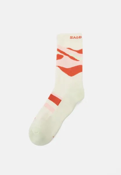 Спортивные носки CREW Salomon, цвет aloe wash/atlantic deep/sunny