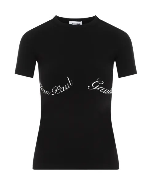 Хлопковая детская футболка Jean Paul Gaultier, черный